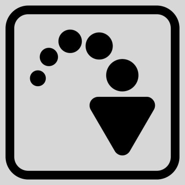 Vektör simgesi bir çerçeve içinde Yinele