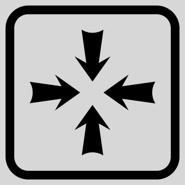 Oklar vektör simgesi bir çerçeve içinde azaltmak