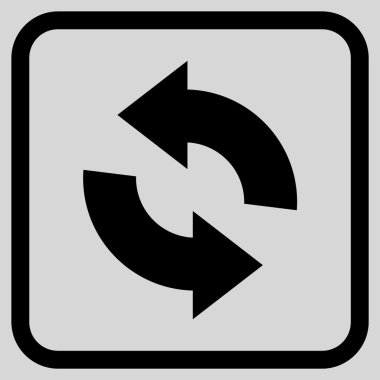 Vektör simgesi bir çerçeve içinde yenileme