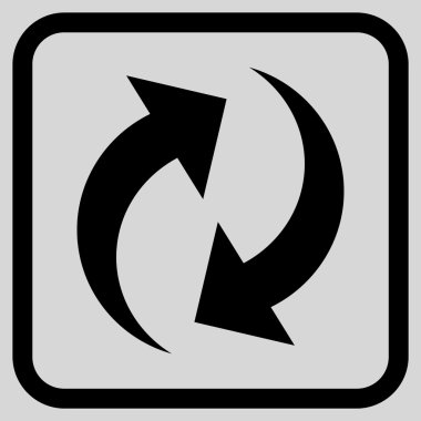 Vektör simgesi bir çerçeve içinde yenileme