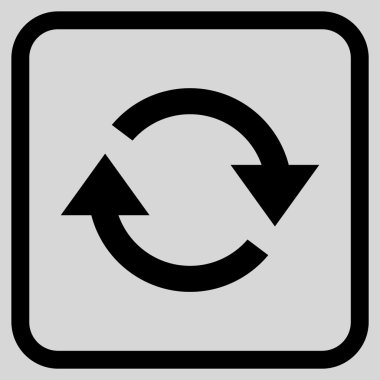 Vektör simgesi bir çerçeve içinde yenileme