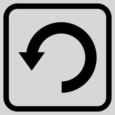 Vektör simgesi bir çerçeve içinde aşağı Döndür