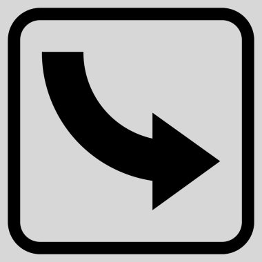 Doğru vektör simgesi bir çerçeve içinde döndürme