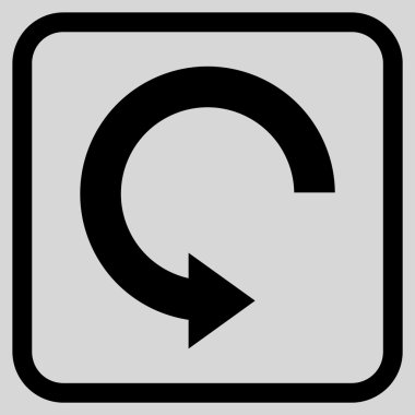 Doğru vektör simgesi bir çerçeve içinde döndürme