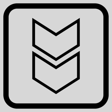 Vektör simgesi bir çerçeve içinde aşağı kaydır