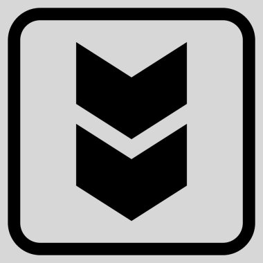 Vektör simgesi bir çerçeve içinde aşağı kaydır