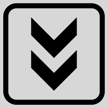 Vektör simgesi bir çerçeve içinde aşağı kaydır