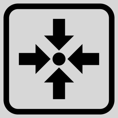 Oklar vektör simgesi bir çerçeve içinde küçültmek