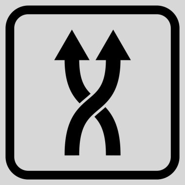 Vektör simge yukarı okları bir çerçevede shuffle