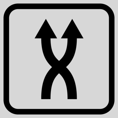 Vektör simge yukarı okları bir çerçevede shuffle