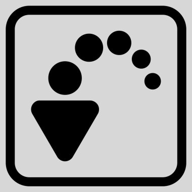 Vektör simgesi bir çerçeve içinde geri al