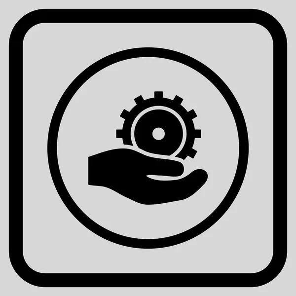 Entwicklungsdienst-Vektor-Symbol in einem Frame — Stockvektor
