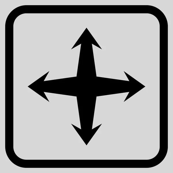 Vektor-Symbol in einem Rahmen erweitern — Stockvektor