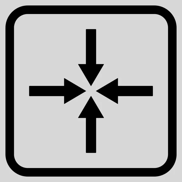 Ikon Panah Dampak Vektor Dalam Bingkai - Stok Vektor