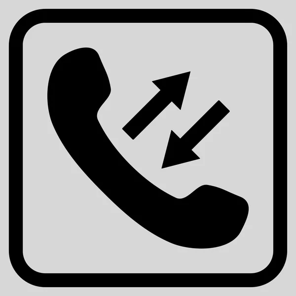 Telefoon praten Vector Icon In een Frame — Stockvector