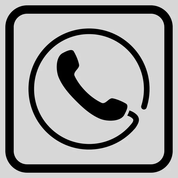 Εικονίδιο τηλεφώνου διάνυσμα σε ένα πλαίσιο — Διανυσματικό Αρχείο