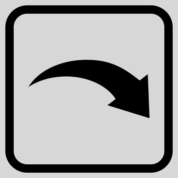 Redo-Vektor-Symbol in einem Frame — Stockvektor