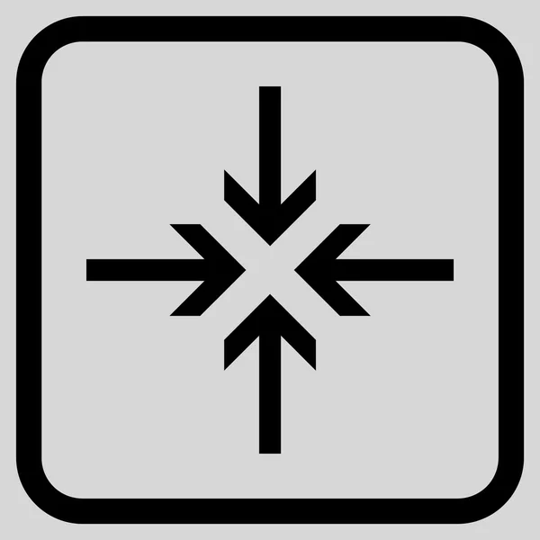 Reduce Arrows Vector Icon In a Frame — Stock Vector