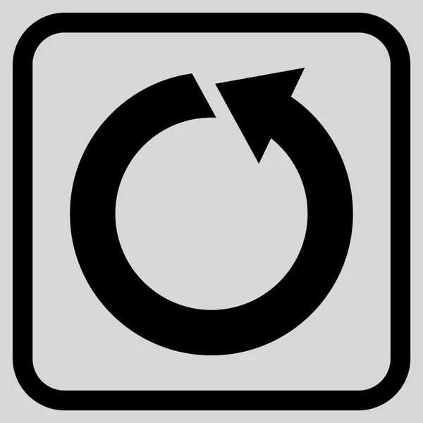 Ccw-Vektorsymbol in einem Rahmen drehen — Stockvektor