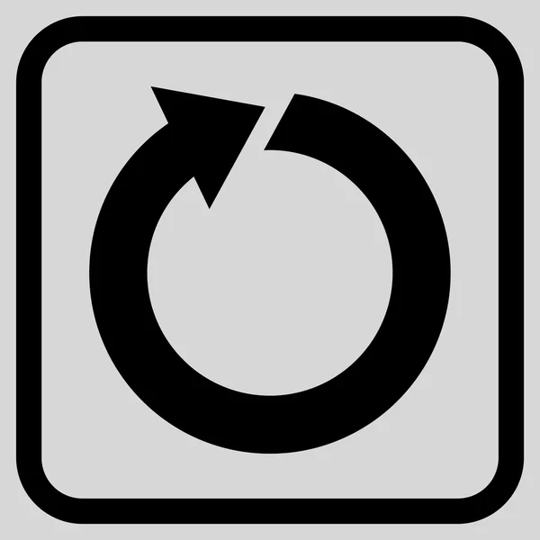 Vektor-Symbol in einem Rahmen drehen — Stockvektor