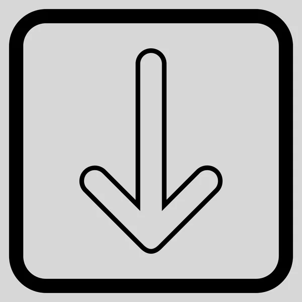 丸みを帯びたフレーム内のベクトルのアイコン矢印 — ストックベクタ