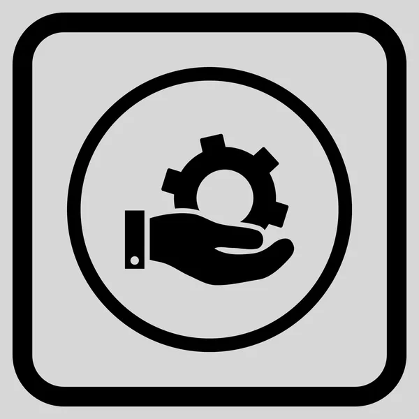 Service-Vektor-Symbol in einem Frame — Stockvektor
