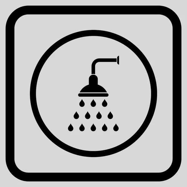 Icono del vector de ducha en un marco — Archivo Imágenes Vectoriales
