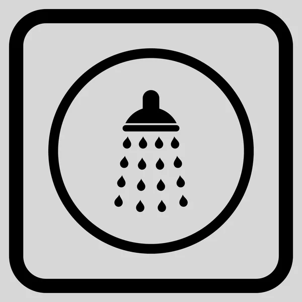 Shower Vector Icon In a Frame — Stockvector