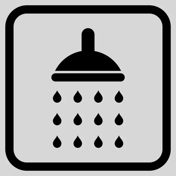 Shower Vector Icon In a Frame — Stockvector