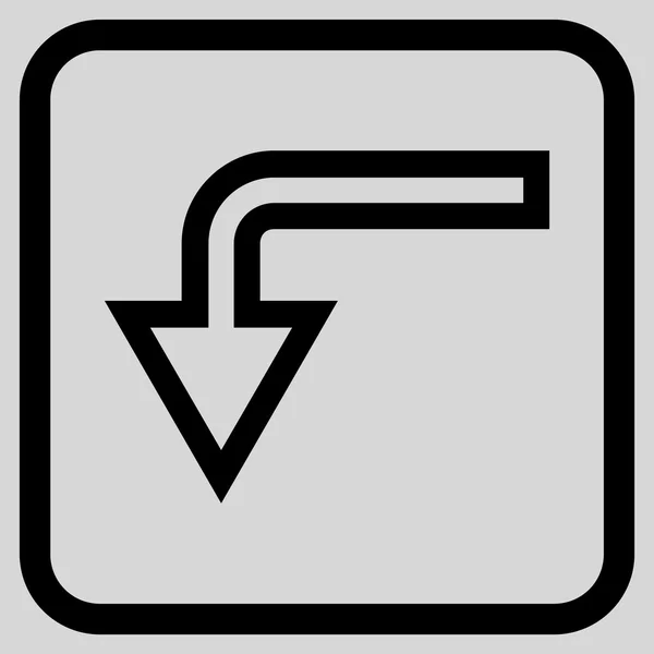 Rifiuta l'icona vettoriale in una cornice — Vettoriale Stock