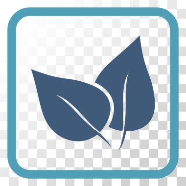 Flora Bitki vektör simgesi bir çerçeve içinde