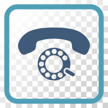 Darbeli aramayı vektör simgesi bir çerçeve içinde