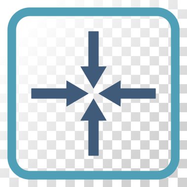 Etkisi oklar bir çerçeve içinde simge vektör