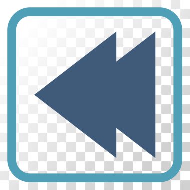 Sol vektör simgesi bir çerçeve içinde hareket