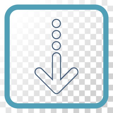 Vektör simgesi bir çerçeve içinde gönderin