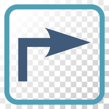 Doğru vektör simge bir çerçevede açmak