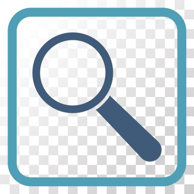 Arama aracı vektör simgesi bir çerçeve içinde