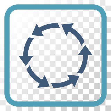 Bir çerçeve içinde CCW vektör simge döndürmek