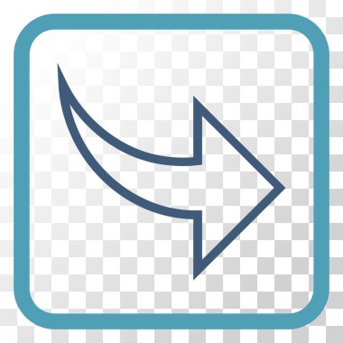 Vektör simgesi bir çerçeve içinde Yinele