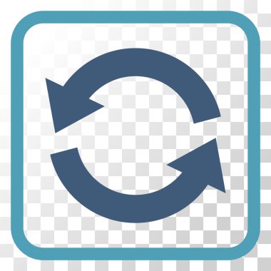 Vektör simgesi bir çerçeve içinde yenileme