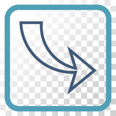 Vektör simgesi bir çerçeve içinde Yinele