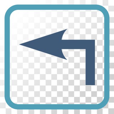 Sol vektör simge bir çerçevede açmak