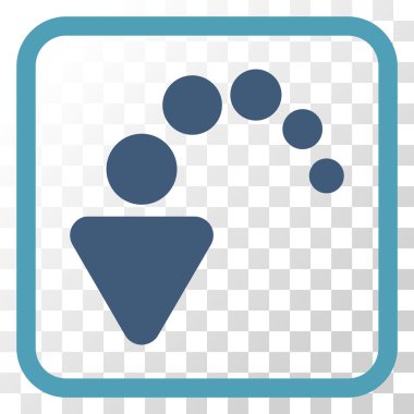 Vektör simgesi bir çerçeve içinde geri al