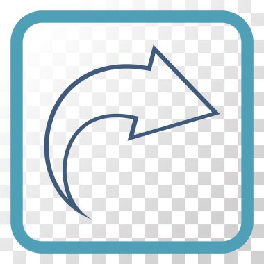 Vektör simgesi bir çerçeve içinde Yinele