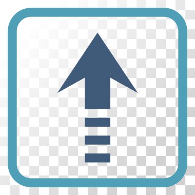 Vektör simgesi bir çerçeve içinde gönder