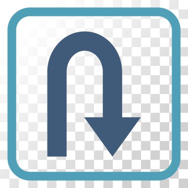 Geri vektör simge bir çerçevede açmak