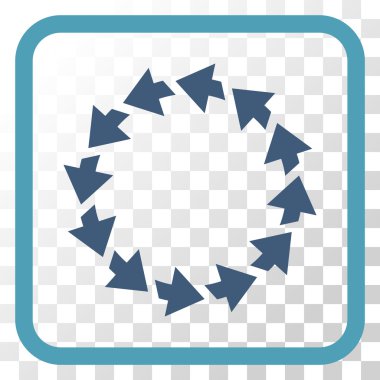 Bir çerçeve içinde CCW vektör simge döndürmek