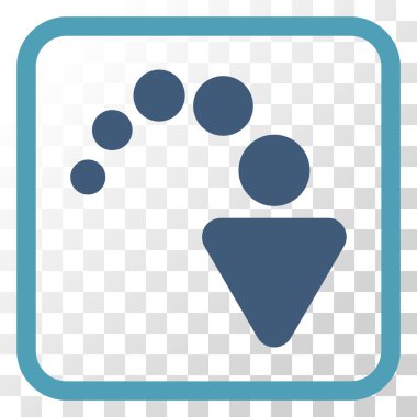 Vektör simgesi bir çerçeve içinde Yinele