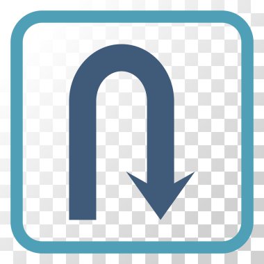 Geri vektör simge bir çerçevede açmak