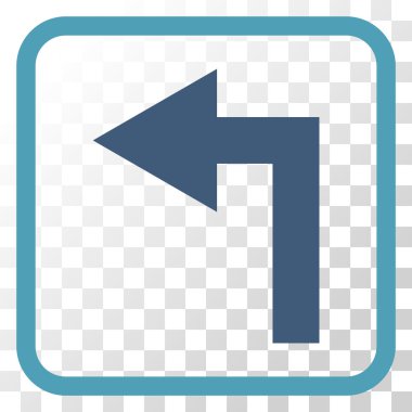 Sol vektör simge bir çerçevede açmak